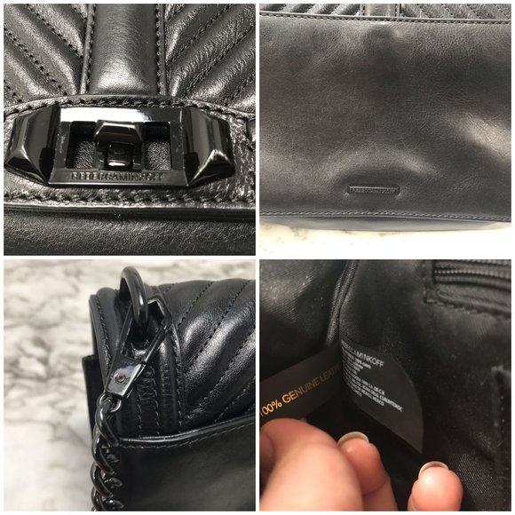 Rebecca Minkoff Chevron Quilted Love Crossbody Sm - Picture 5 of 8